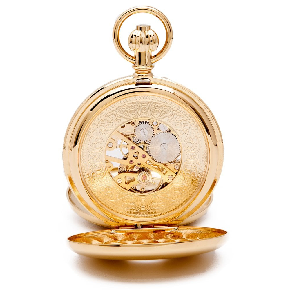 Whitehall - Gold Mechanical Double Half Hunter Pocket Watch