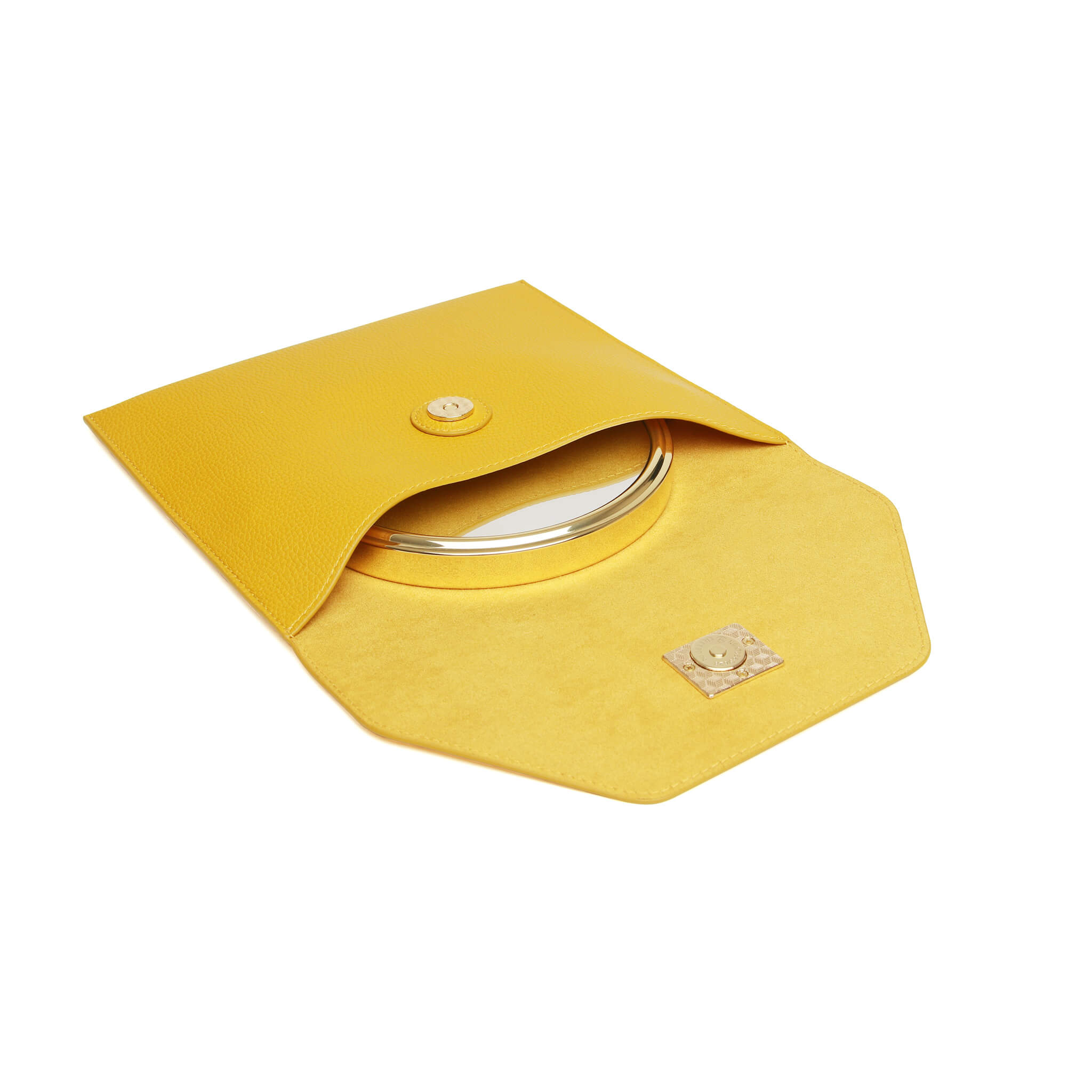 Travel Mirror & Case In Ochre- 7x Magnification