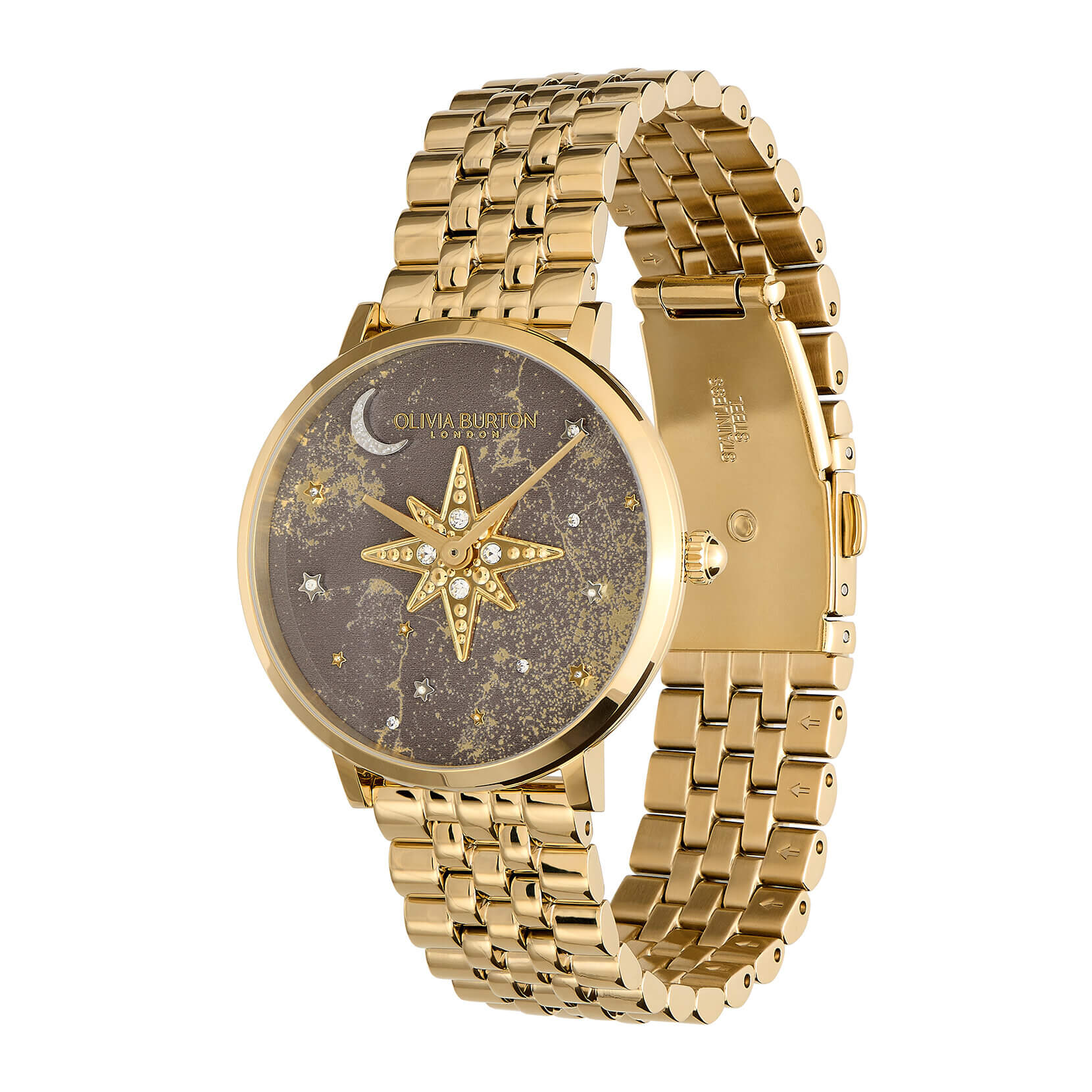 Nova Slim Mushroom & Gold Bracelet Watch