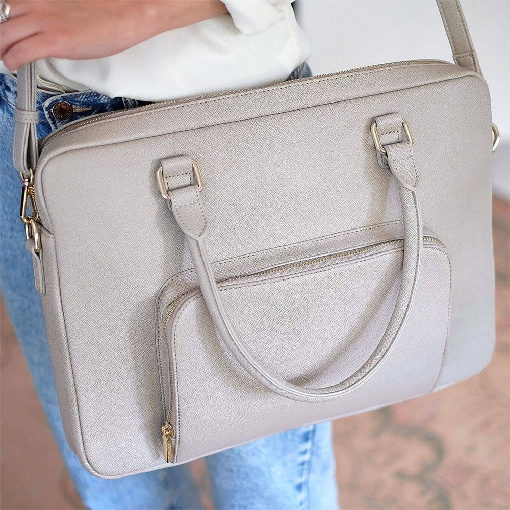Taupe Laptop Bag