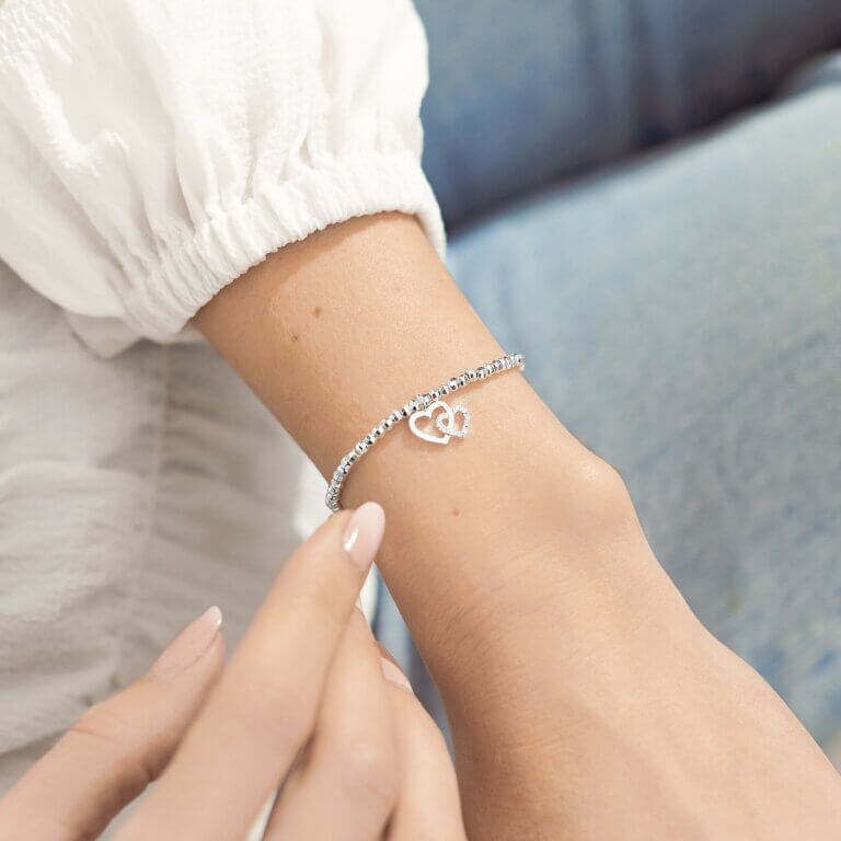 Faceted A Little | Wonderful Mummy | Silver | Bracelet | 17.5cm Stretch