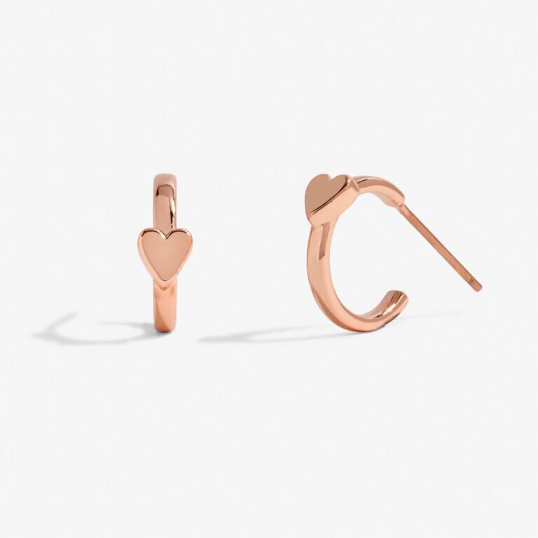 Florence Hearts | Heart Hoops | Silver Rose Gold And Gold | Set Of 3 Hoop Earrings