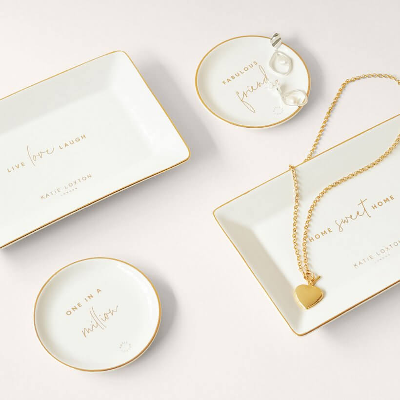 Round Trinket Dish | Fabulous Friend | White