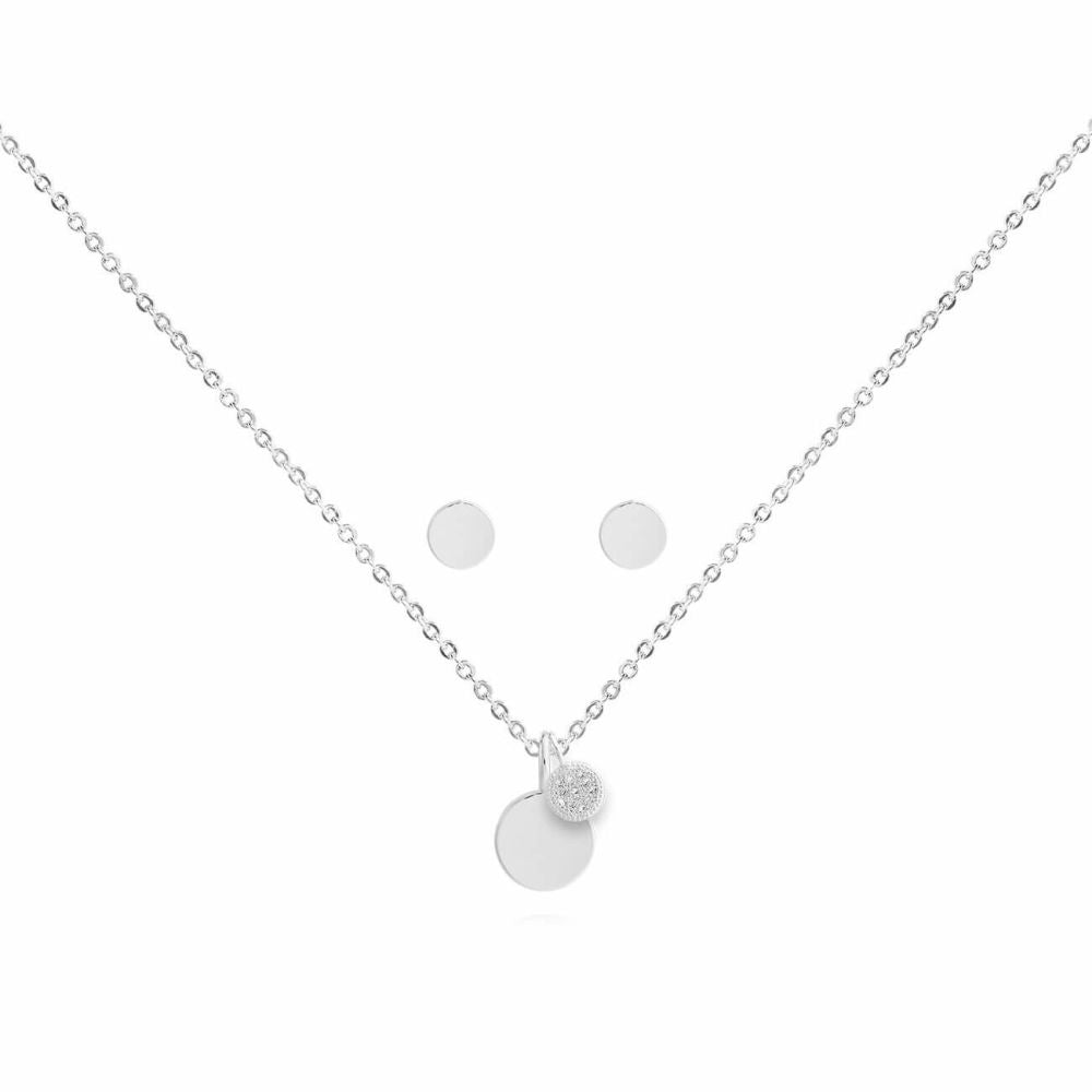 Sentiment Set -Birthday Girl -Silver Necklace and Earrings