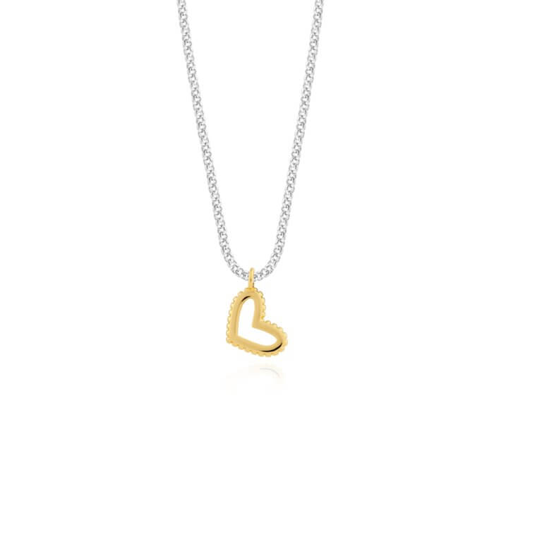 A Little | Fabulous Friend | Silver And Gold | Necklace | 46cm + 5cm Extender