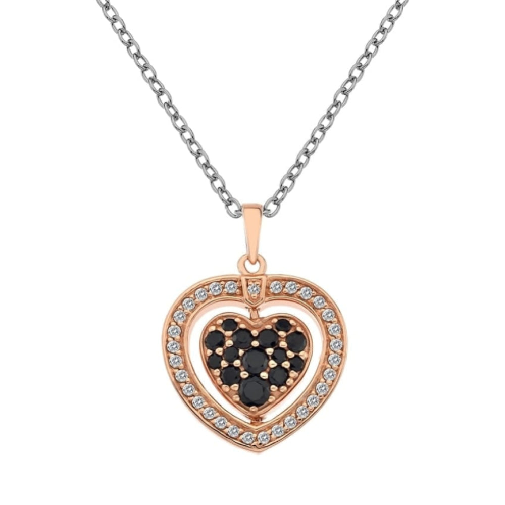 Turning Heart Rose Gold Plated Pendant