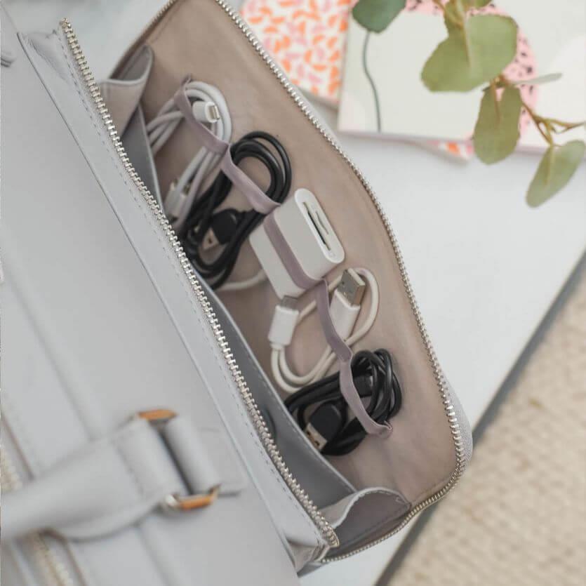 Pebble Grey Laptop Bag
