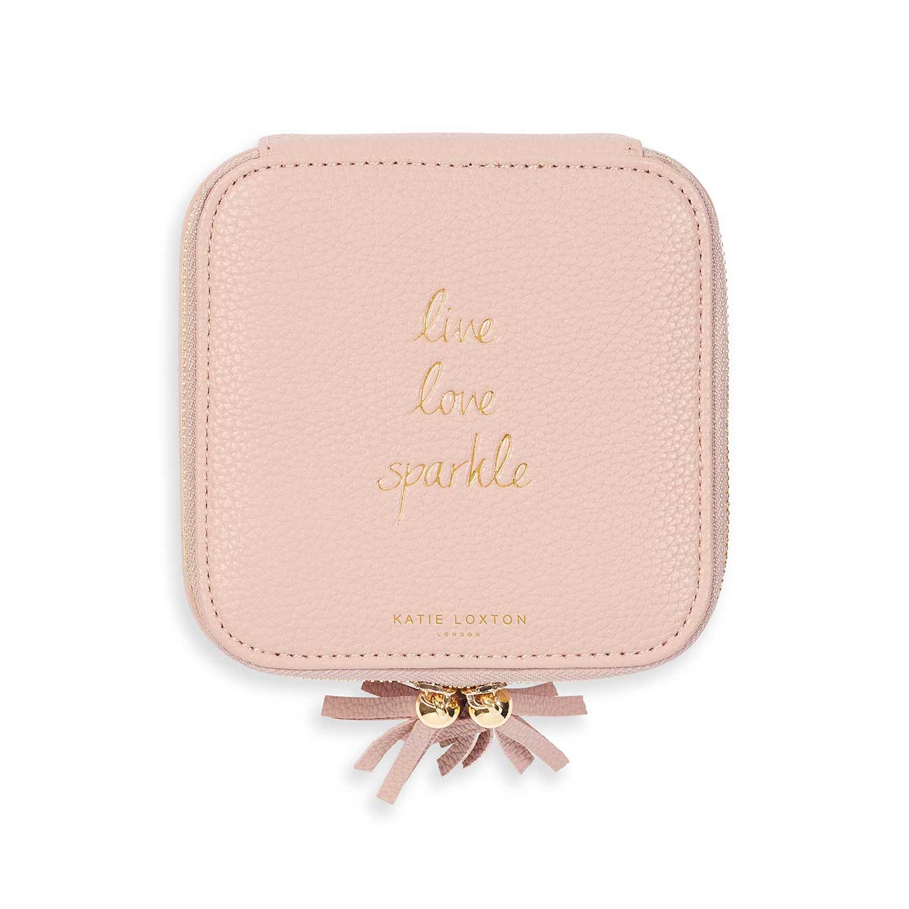 Tassel Square Jewellery Box | Live Love Sparkle | Pink