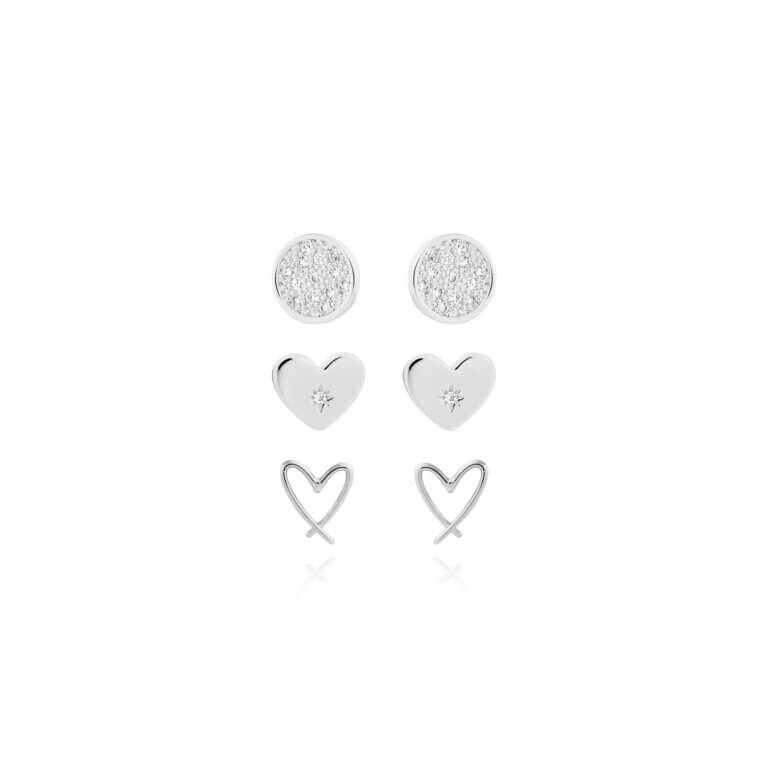 Occasion Earring Box | Merry Christmas Mum | Silver | Earrings | Set Of 3 Earrings