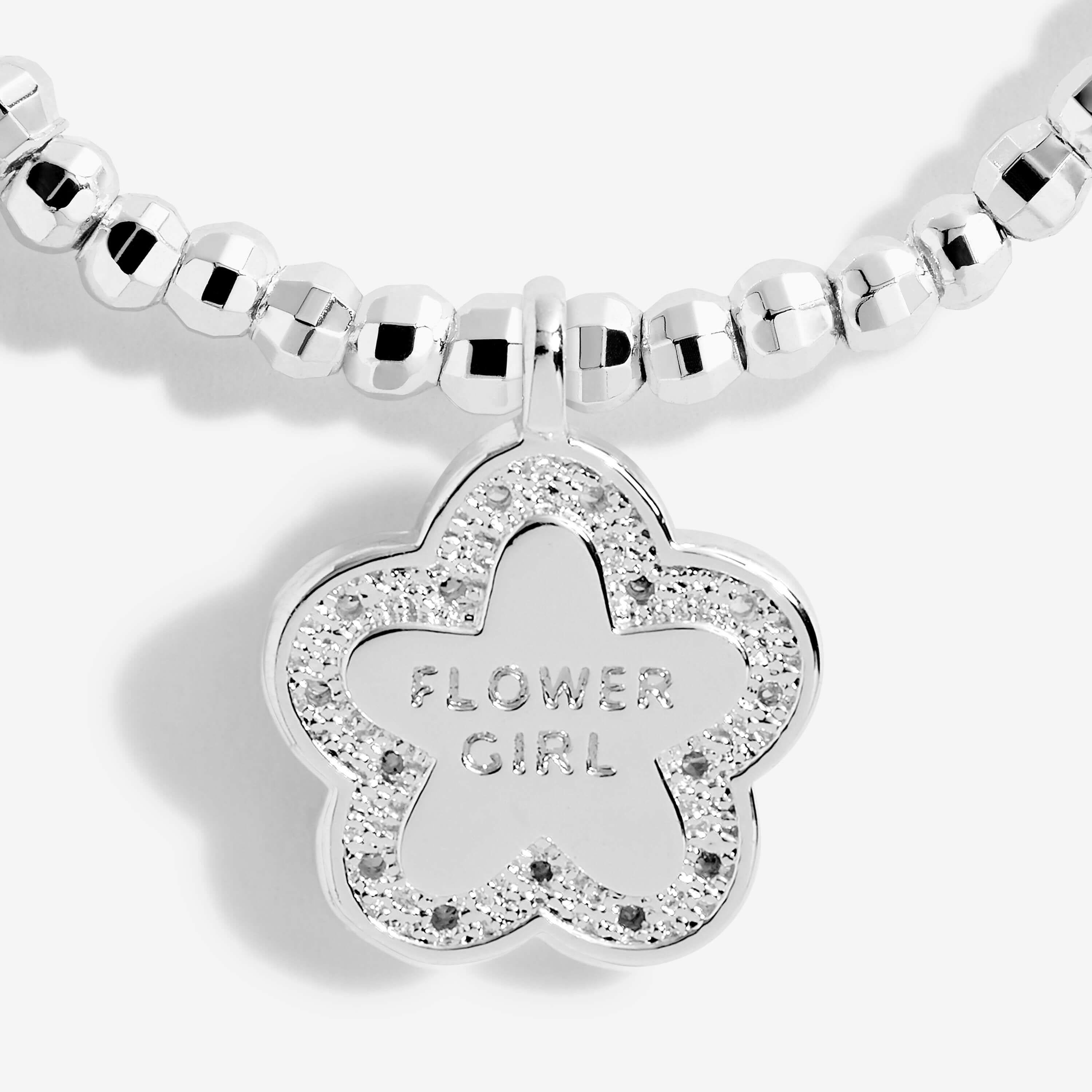 Beautifully Boxed Bridal Bracelets | Flower Girl | Silver | Bracelet | 15.5cm Stretch