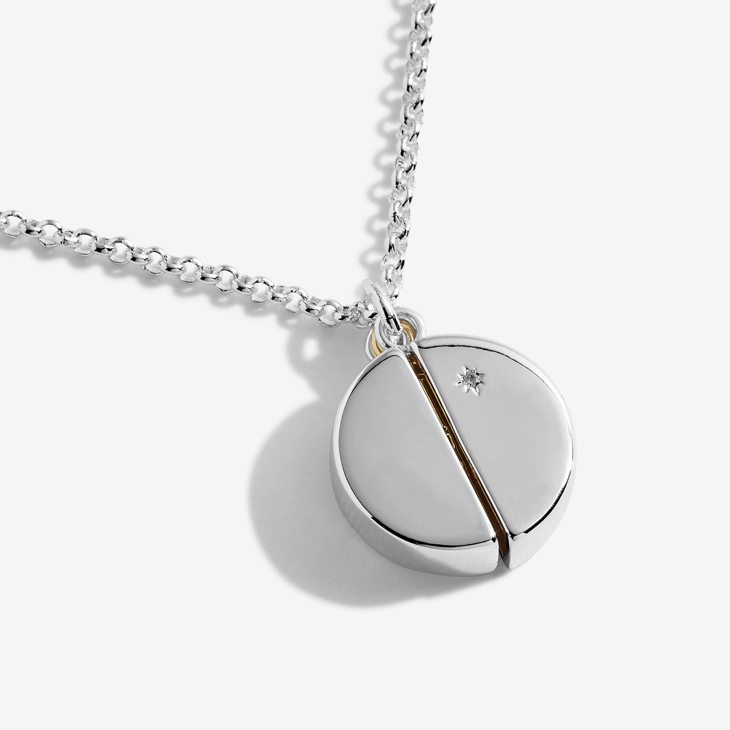 Secret Sentiment Lockets | One In A Million | Silver And Gold | Necklace | 50cm Adjustable