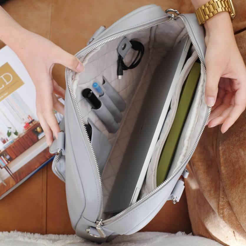 Pebble Grey Laptop Bag