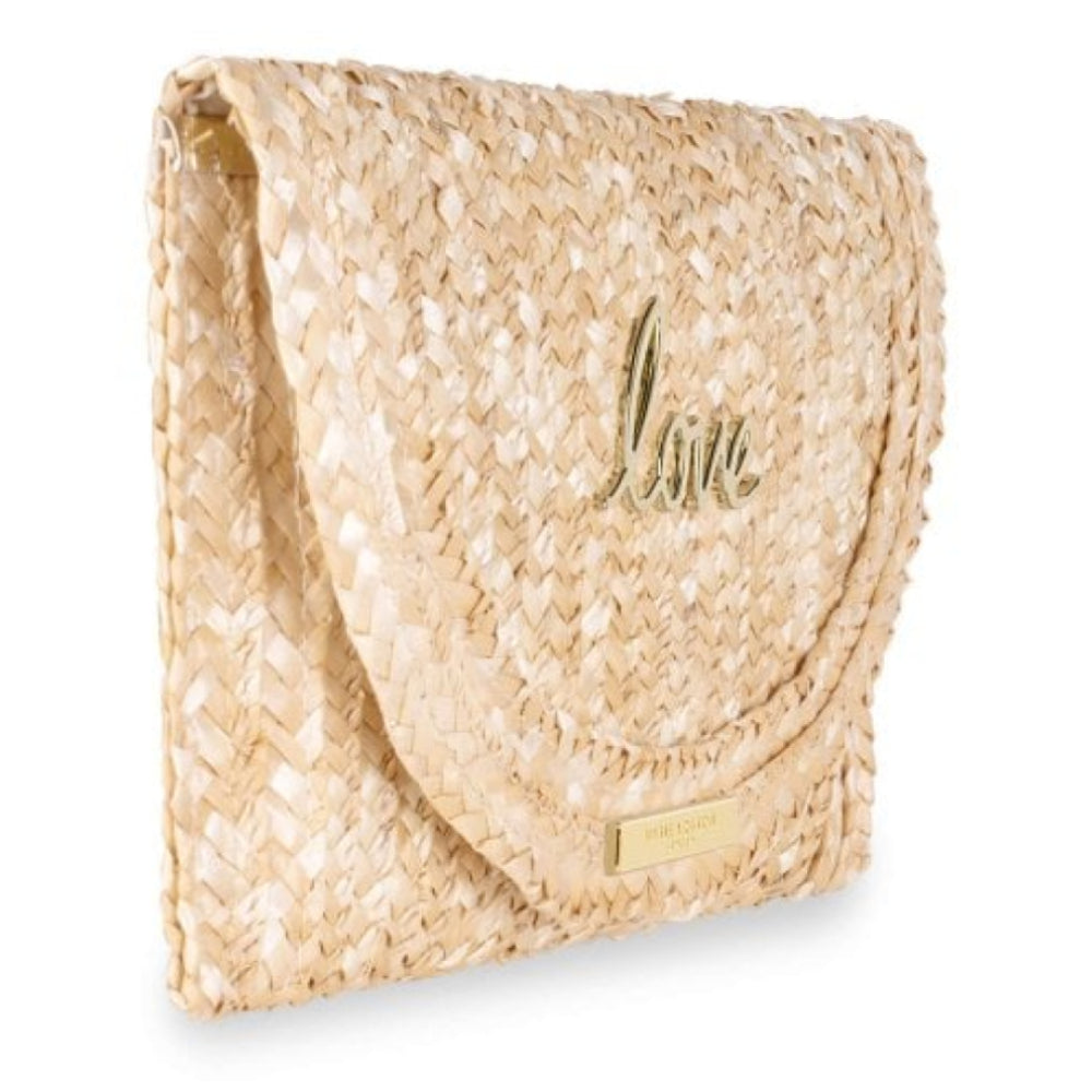 Sofia Straw Clutch - Love - 16x26cm