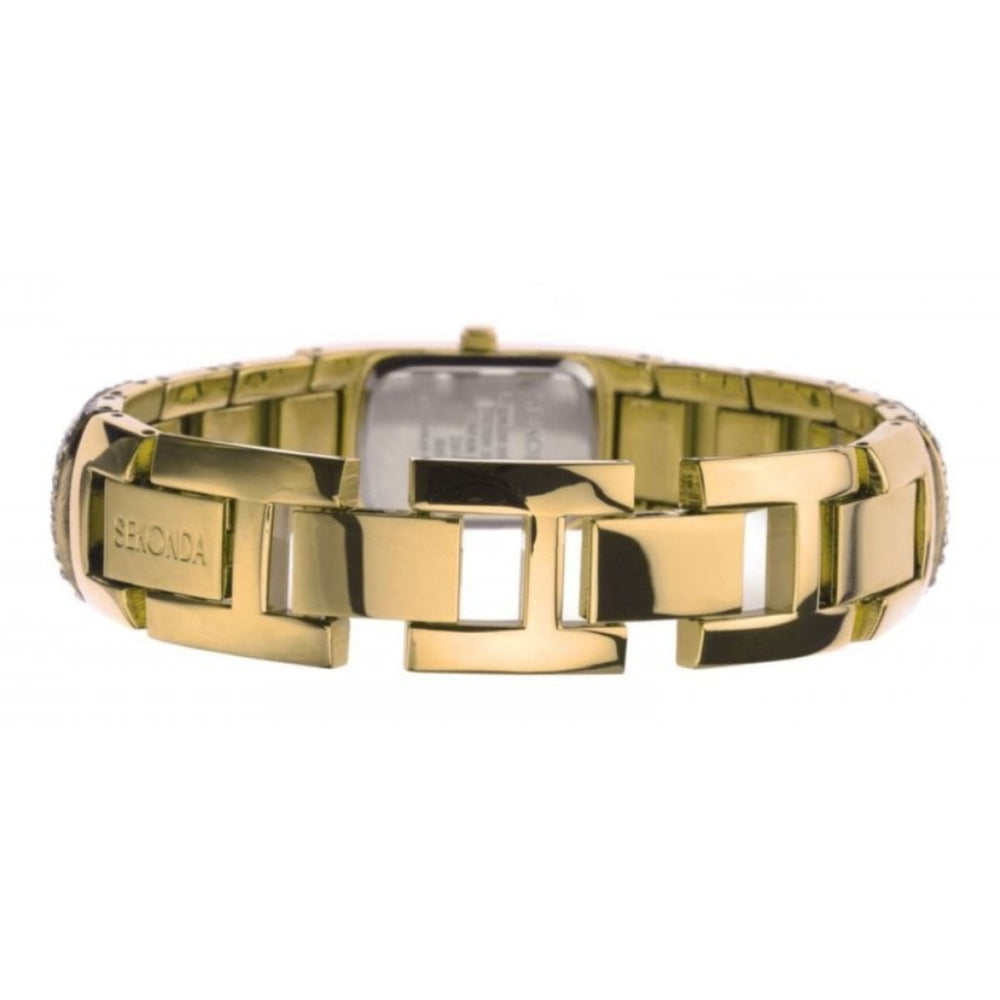 Gold Plated & Swarovski Element Crystals Ladies Watch