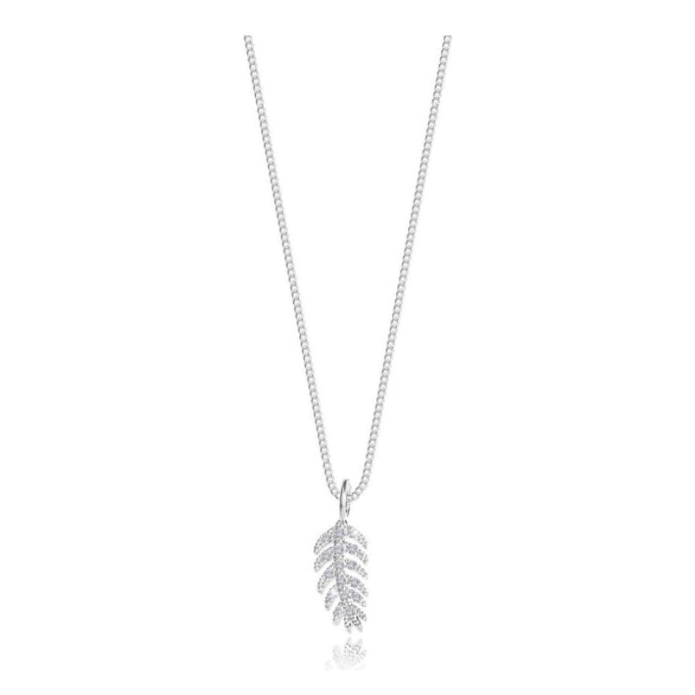 Sentiment Set - Free Sprit - Feather Outline Pave Earrings & Necklace Set