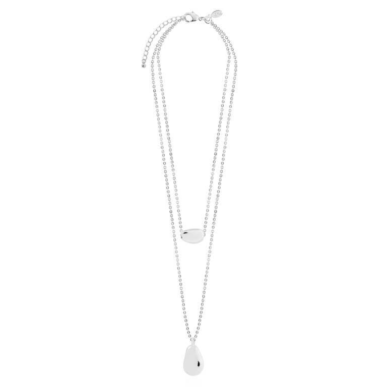Luella | Pebble Necklace | Silver | Necklace | 45cm 40cm + 5cm Extender