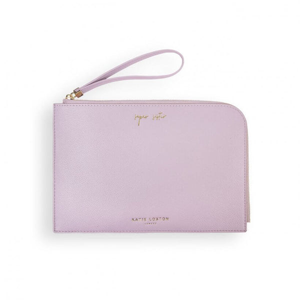 ♡ケイティ ロクストン♡SECRET MESSAGE POUCH Katie Loxton Secret Message Pouch | Super Sister | Lilac