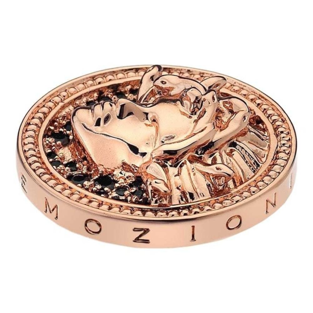 Medusa Nera Rose Gold Plated - 25mm