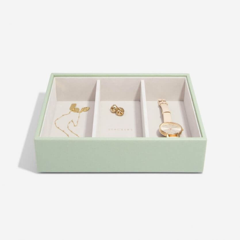 Sage Green Classic Jewellery Box Set of 3