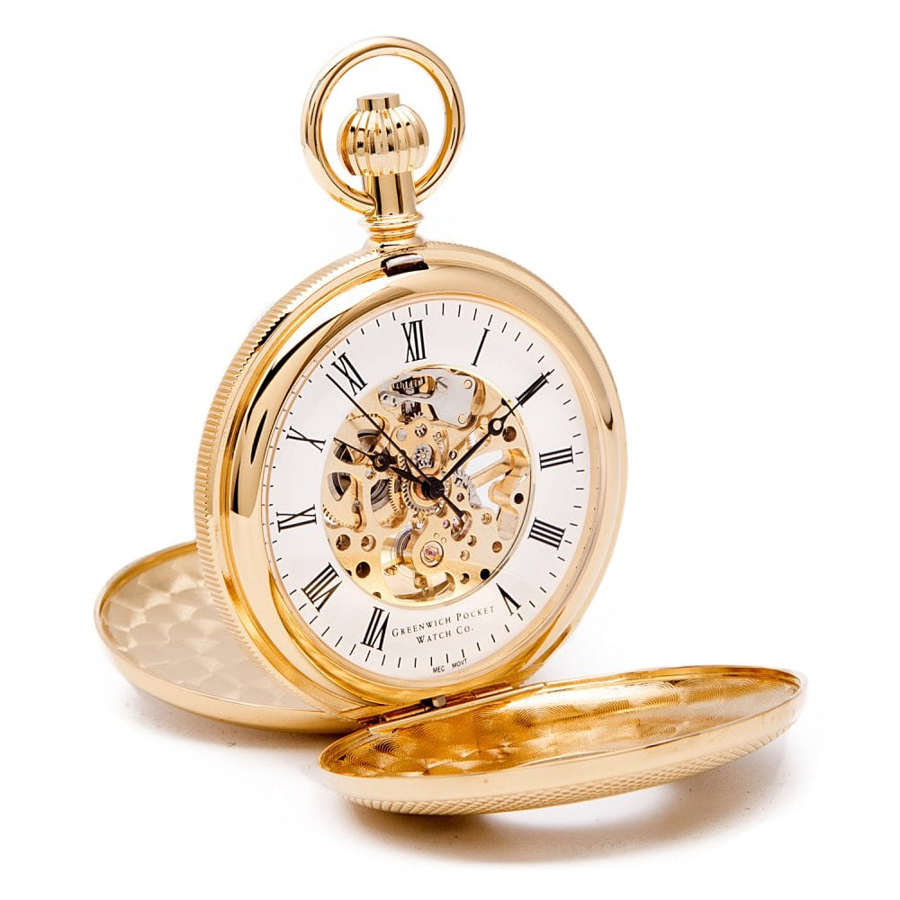 Whitehall - Gold Mechanical Double Half Hunter Pocket Watch