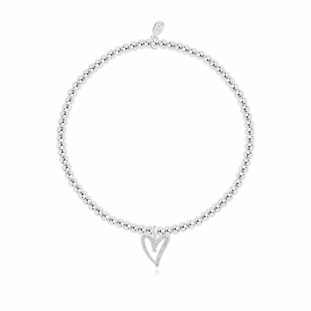 A Little | Enjoy The Little Things | Silver | Bracelet | 17.5cm Stretch
