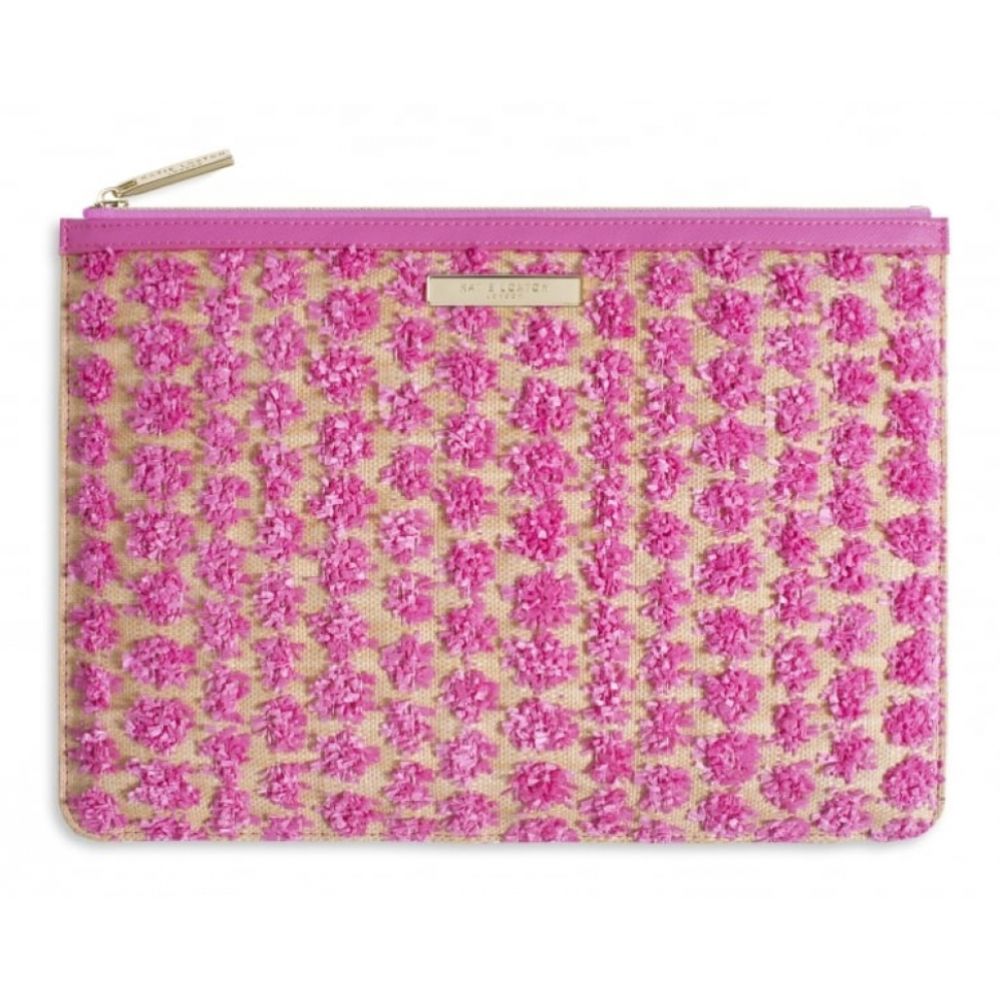 Polly Pom Pom Clutch Bag - Polly Pom Pom Clutch -  Pink