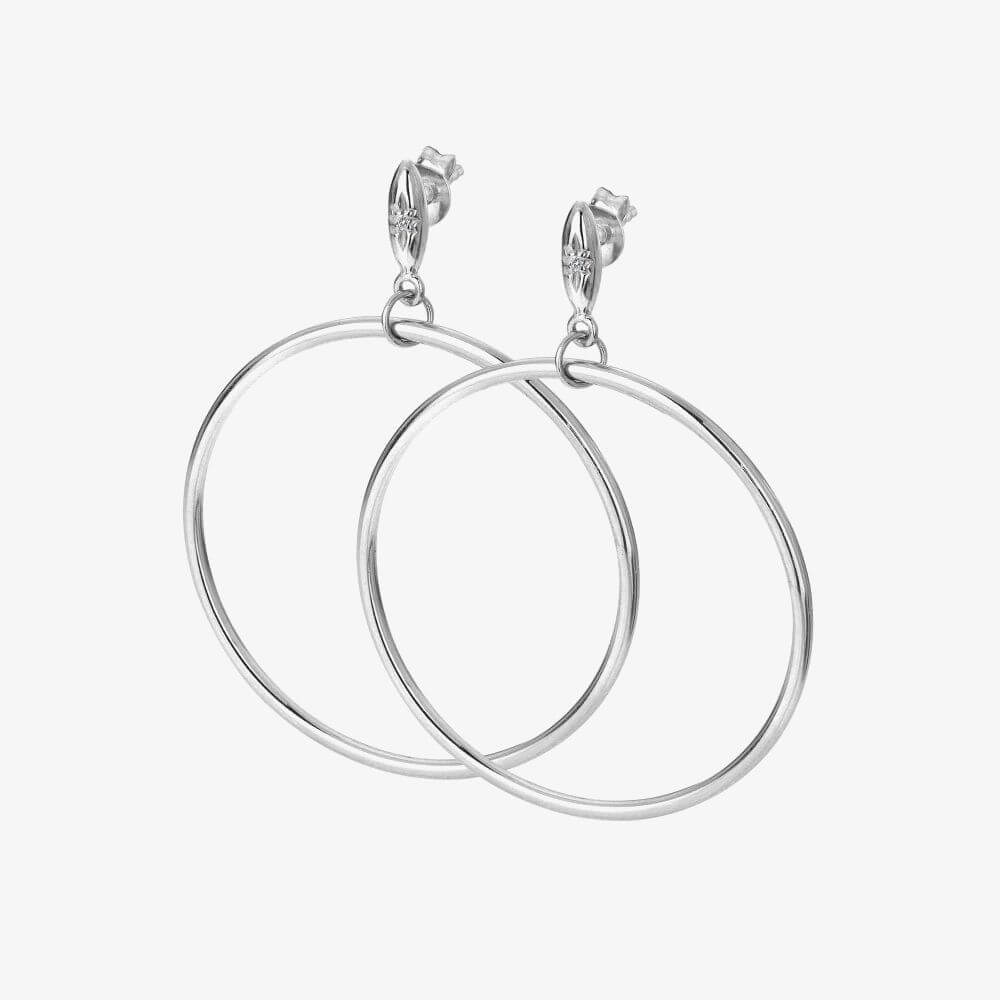 Large Circle Hoop Earrings