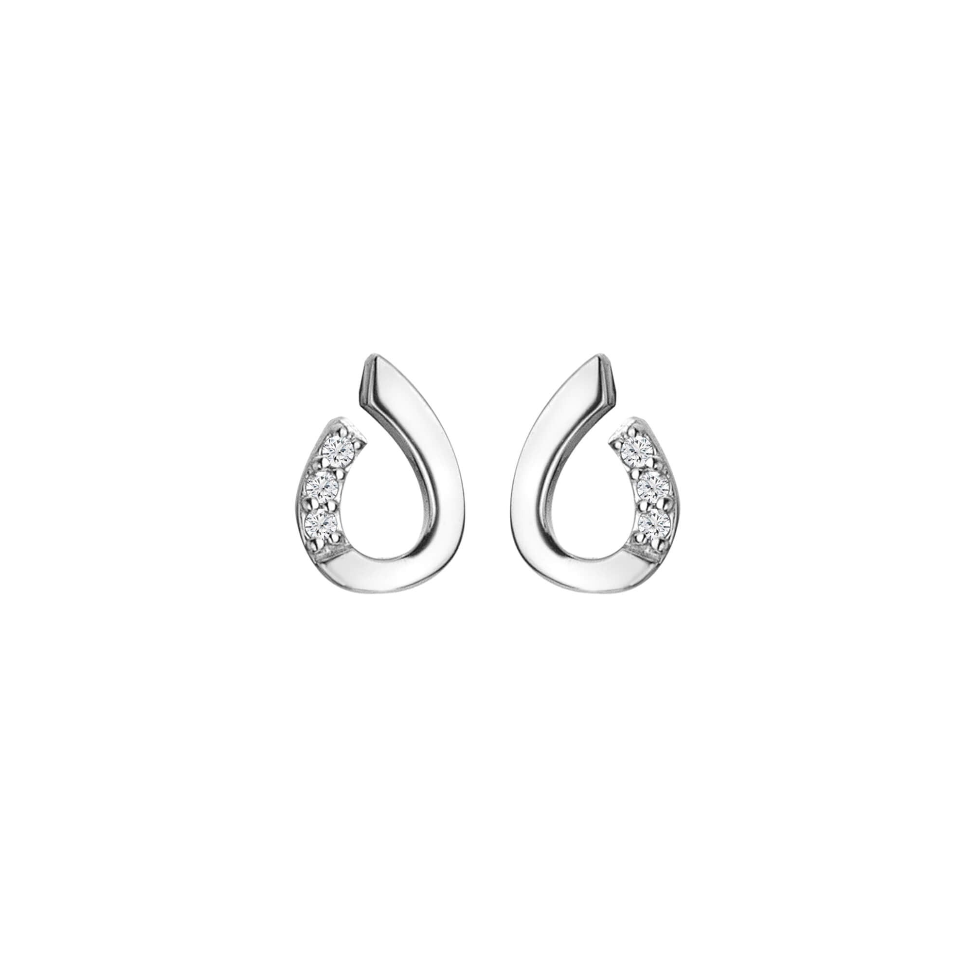 Teardrop Stud Earrings