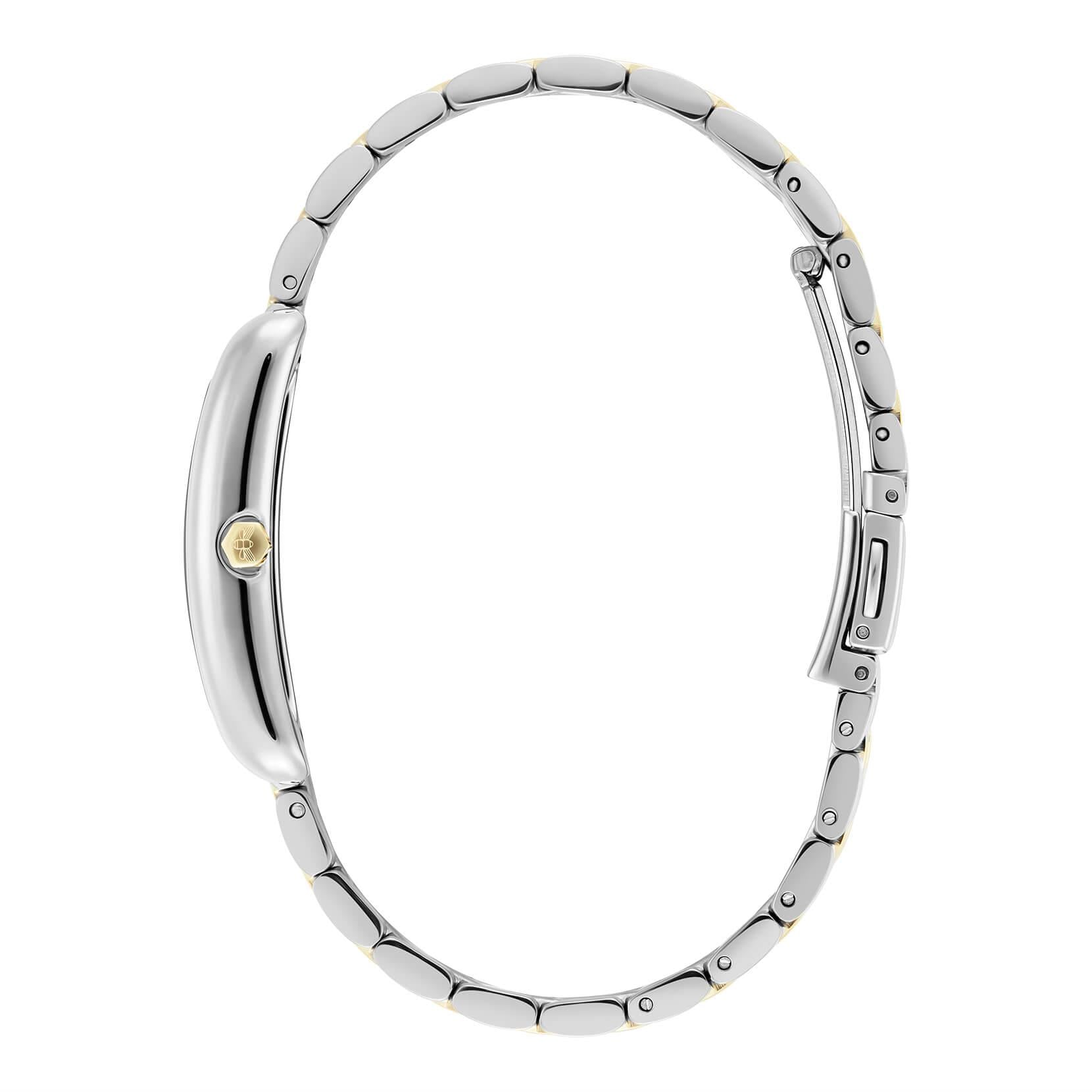 Classic Grove White Dial & Two Tone Bracelet Strap Ladies Watch
