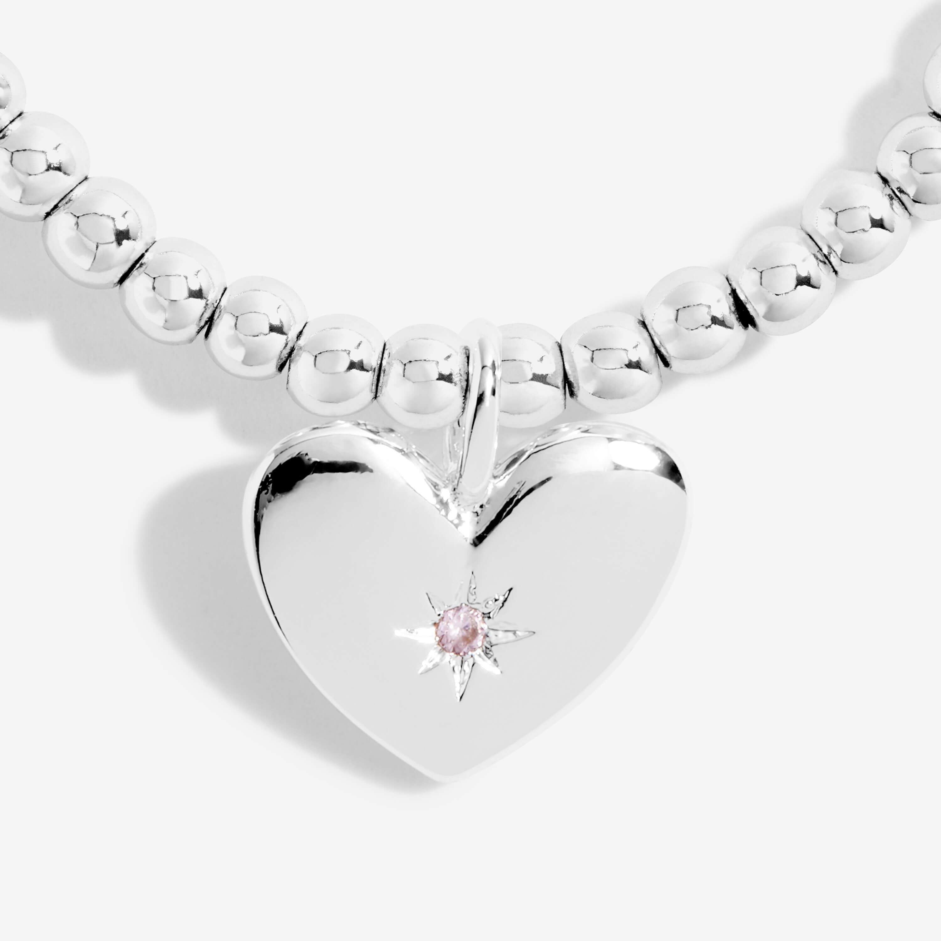 A Little | Mummy To Gorgeous Girls | Silver | Bracelet | 17.5cm Stretch