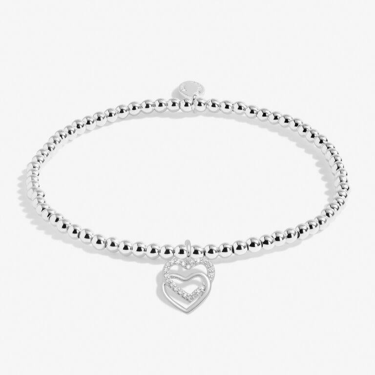 Christmas Cracker 'Merry Christmas Fabulous Friend' Silver Plated Bracelet