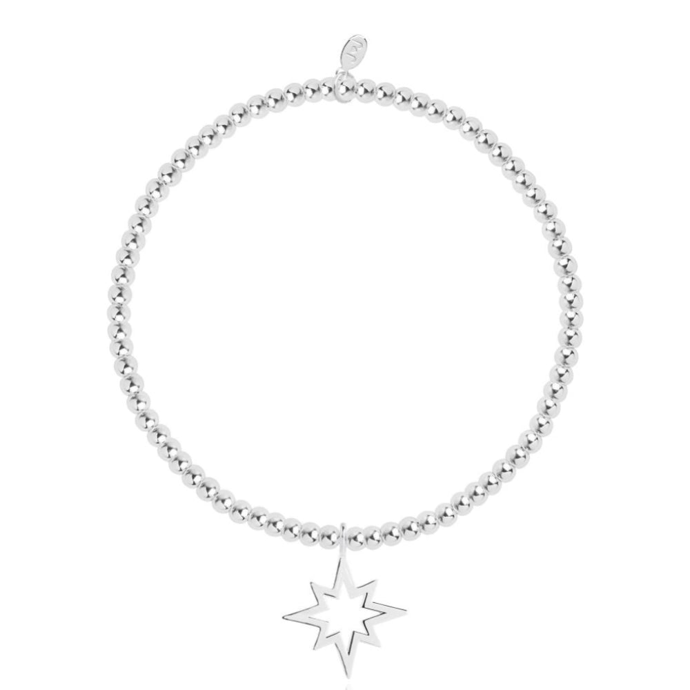 Occasion Gift Box - Merry Christmas - x3 Stacking Bracelets -  Silver - 17.5cm Adjustable
