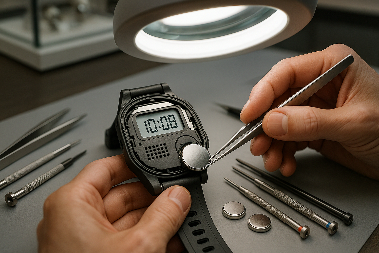 Talking watch battery replacement