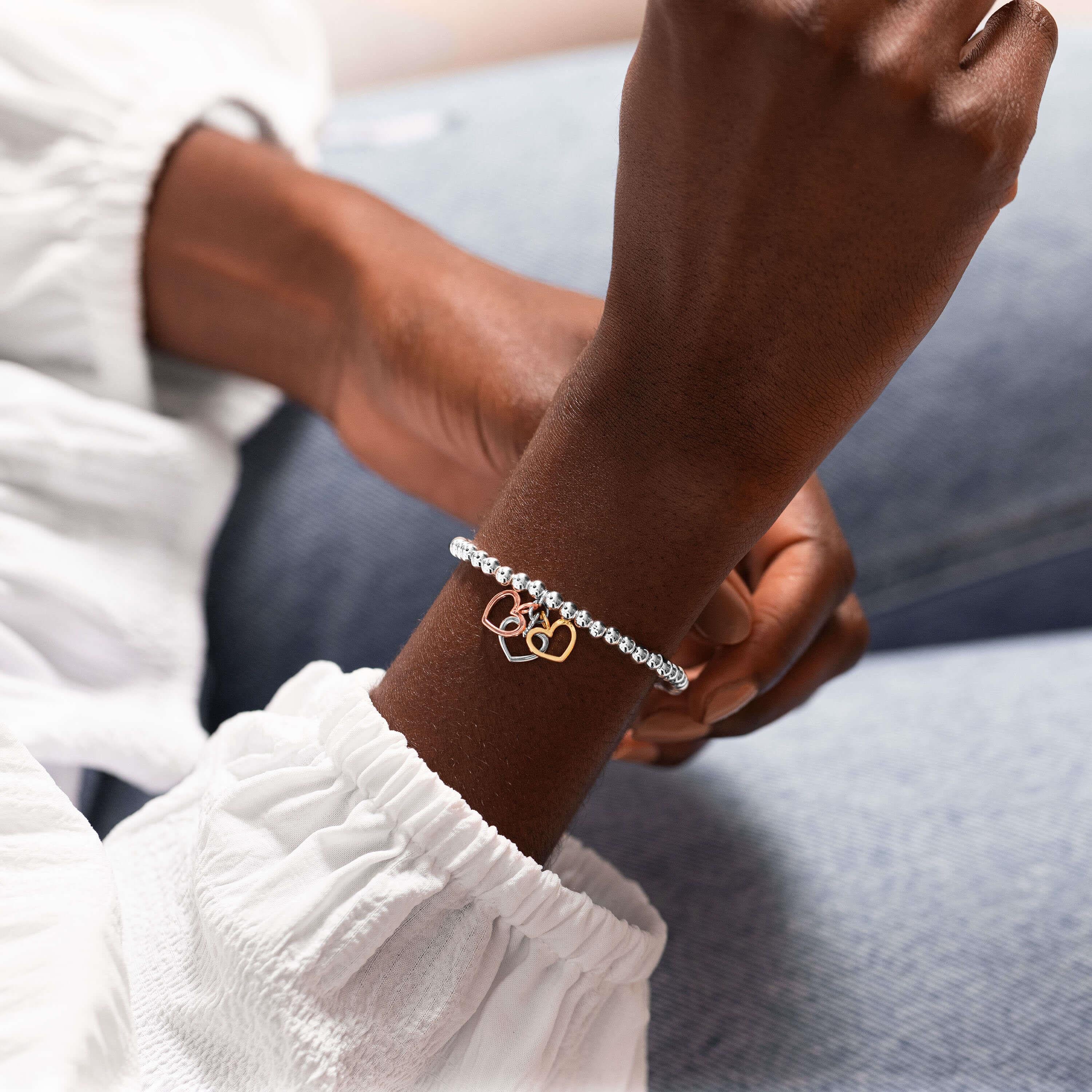 Beautifully Boxed A Littles | Beautiful Friend | Silver | Bracelet | 17.5cm Stretch