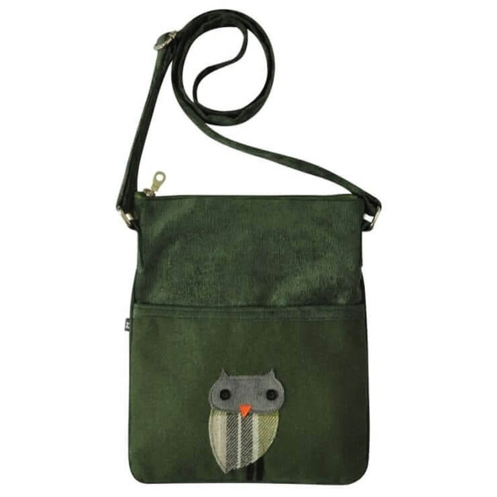Green Owl Applique Block Bag AW18
