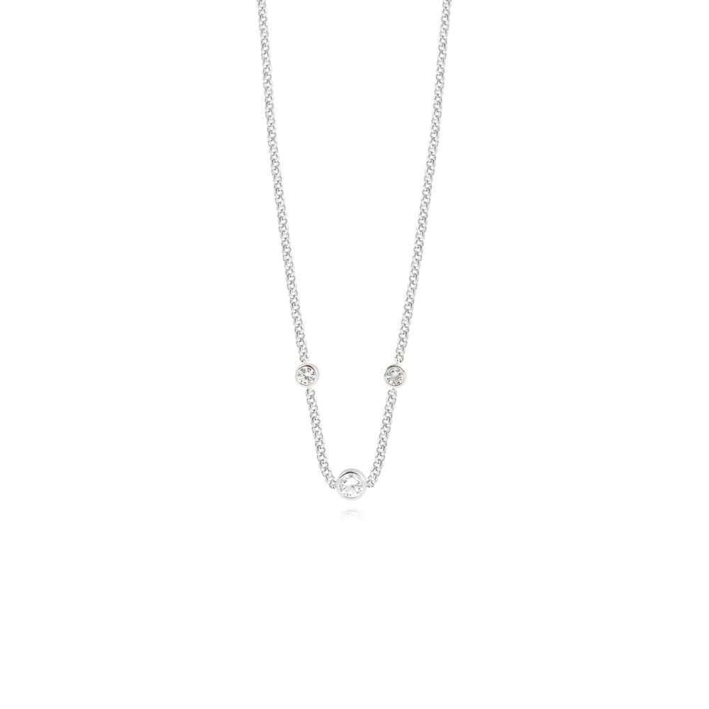 Esme | Silver |CZ | Necklace | 46cm + 5cm Extender
