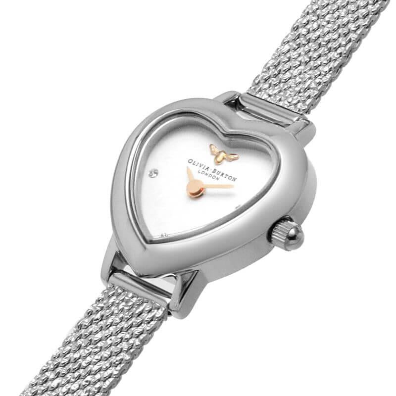 Mini Heart Blush Watch Silver