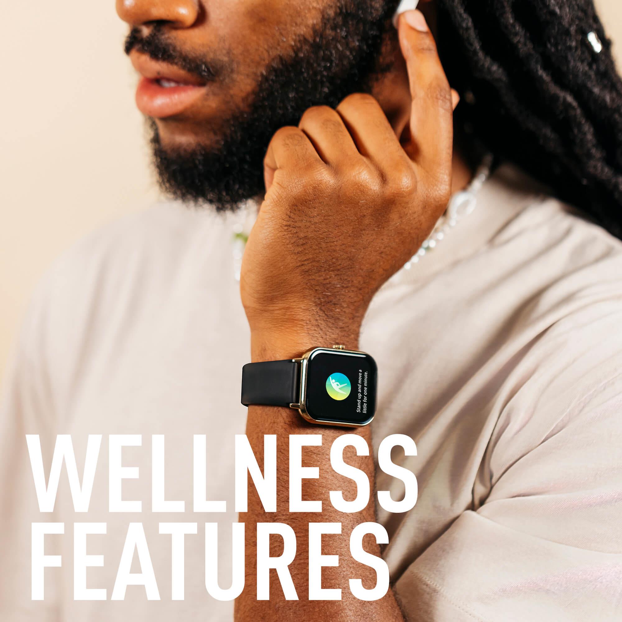 Series 23 Black Strap Smart Watch & True Wireless Sound Earbud Set