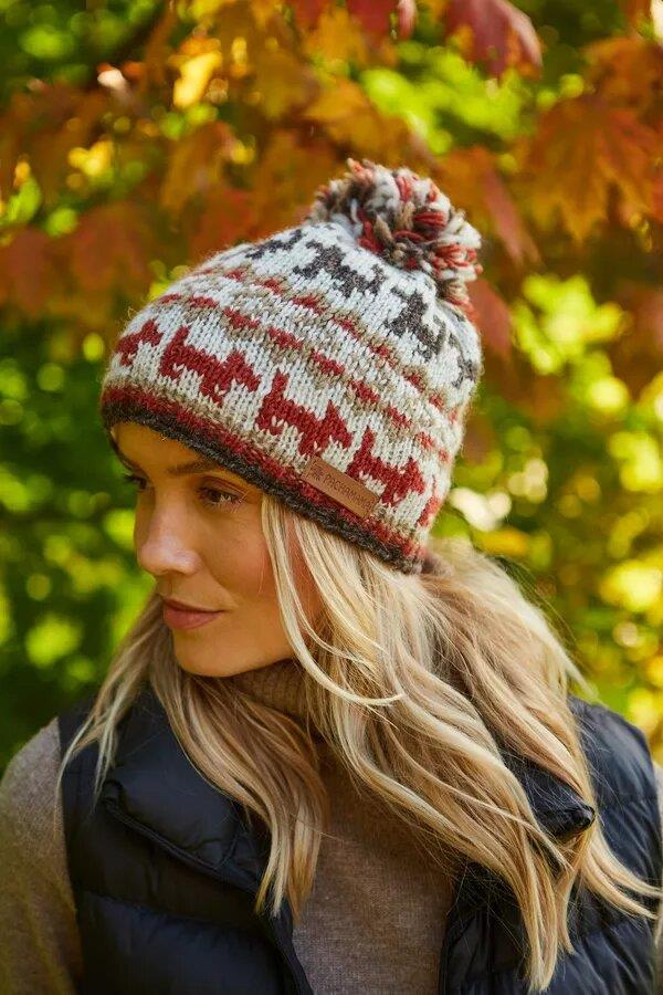 Walking The Dog Bobble Beanie