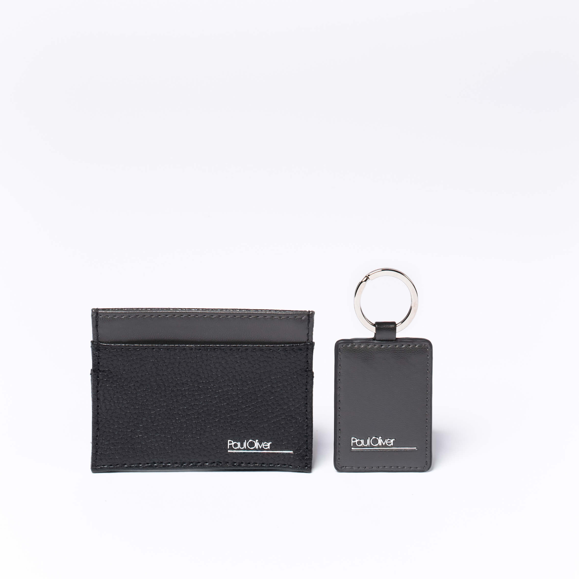 Card Holder & Key Ring Graphite Stripe Gift Set
