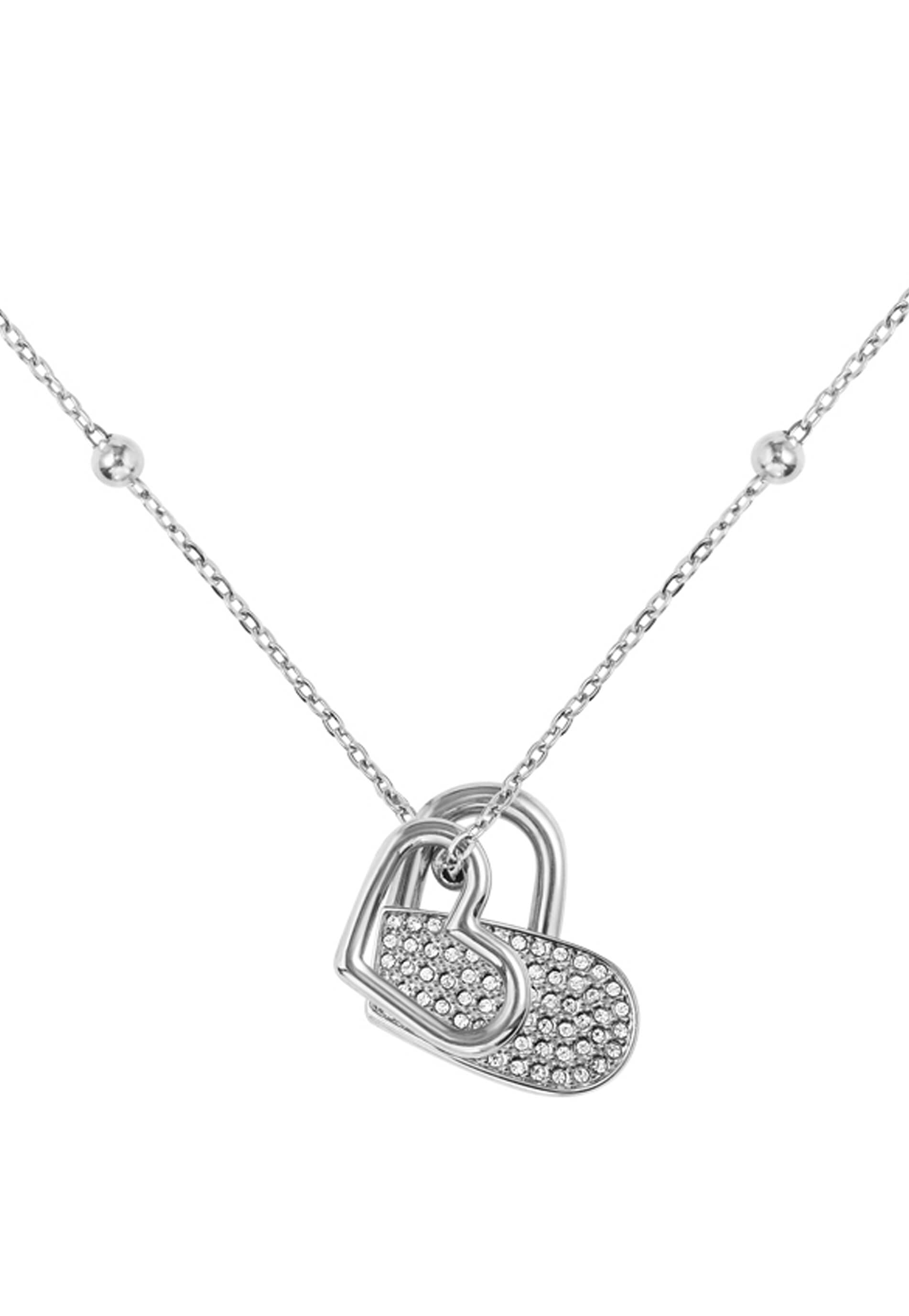 Soulemate Stainless Steel Double Heart Pendant Necklace
