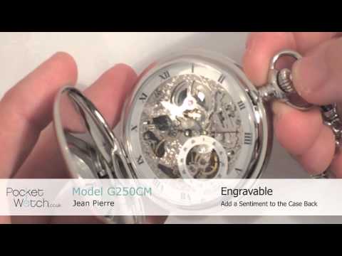 Chrome Plated Double Hunter Mechanical Pocket Watch