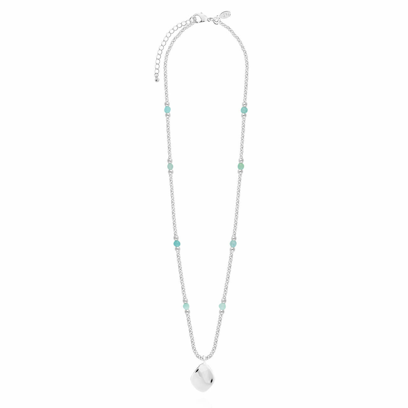 Wellness Gems | Silver | Amazonite Necklace | 45cm + 5cm Extender