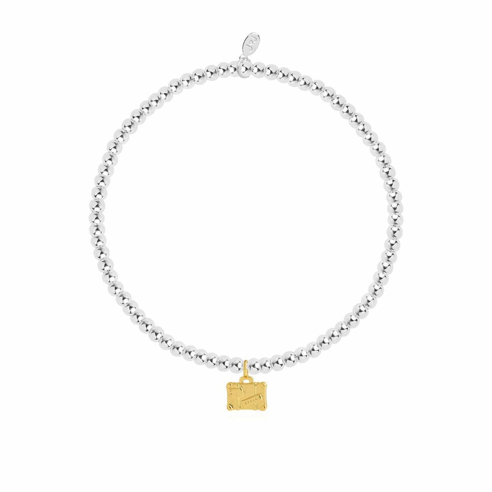 A Little | Pack My Case | Silver And Gold | Bracelet | 17.5cm Stretch (German)