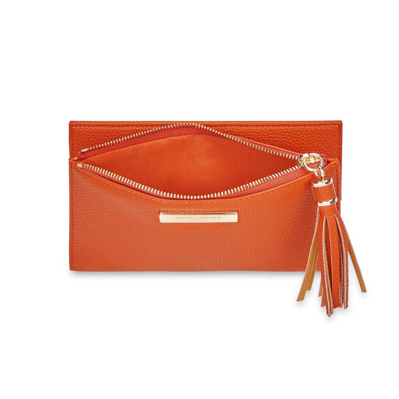 Tassel Fold Out Purse | Burnt Orange