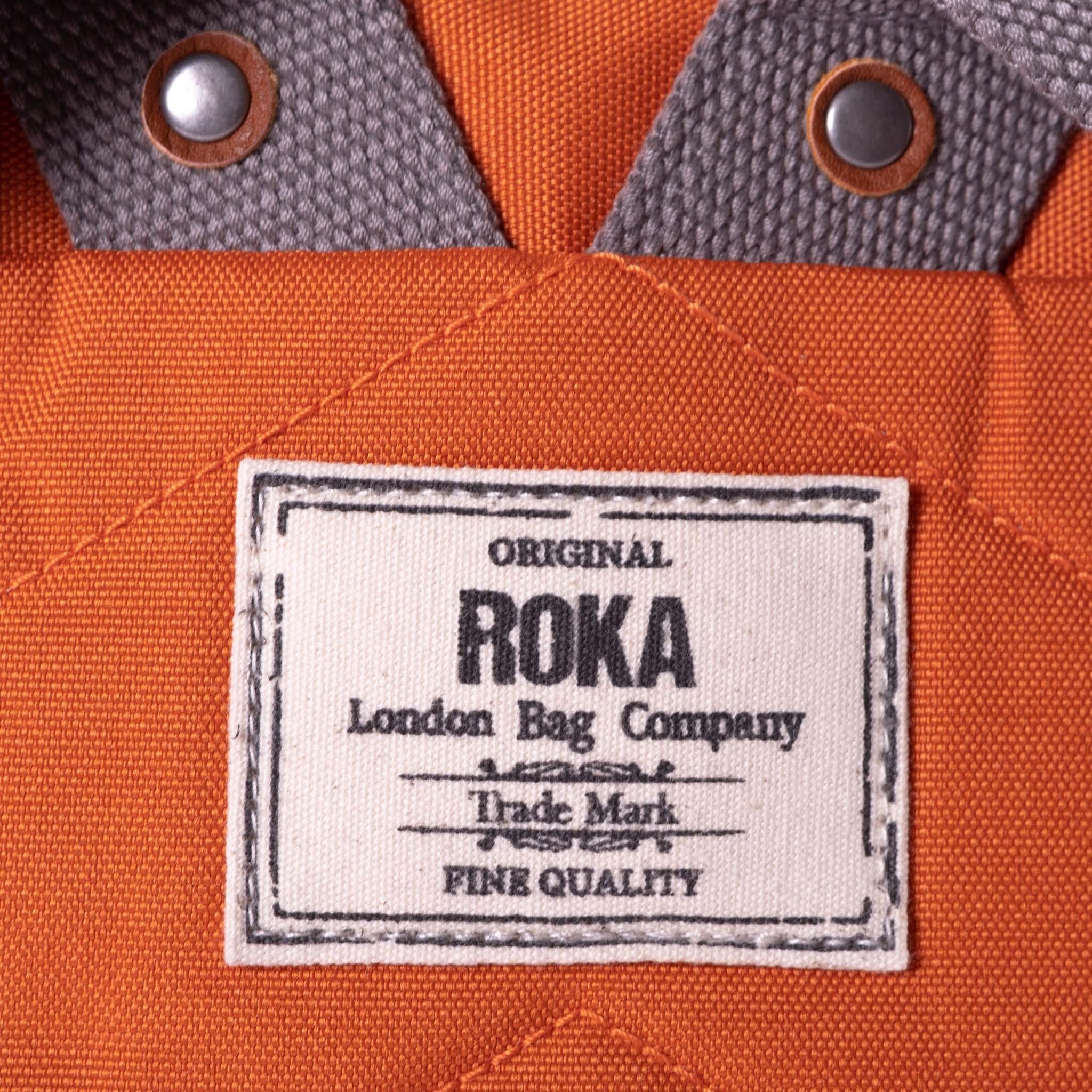 Finchley A Atomic Orange Recycled Canvas - Small