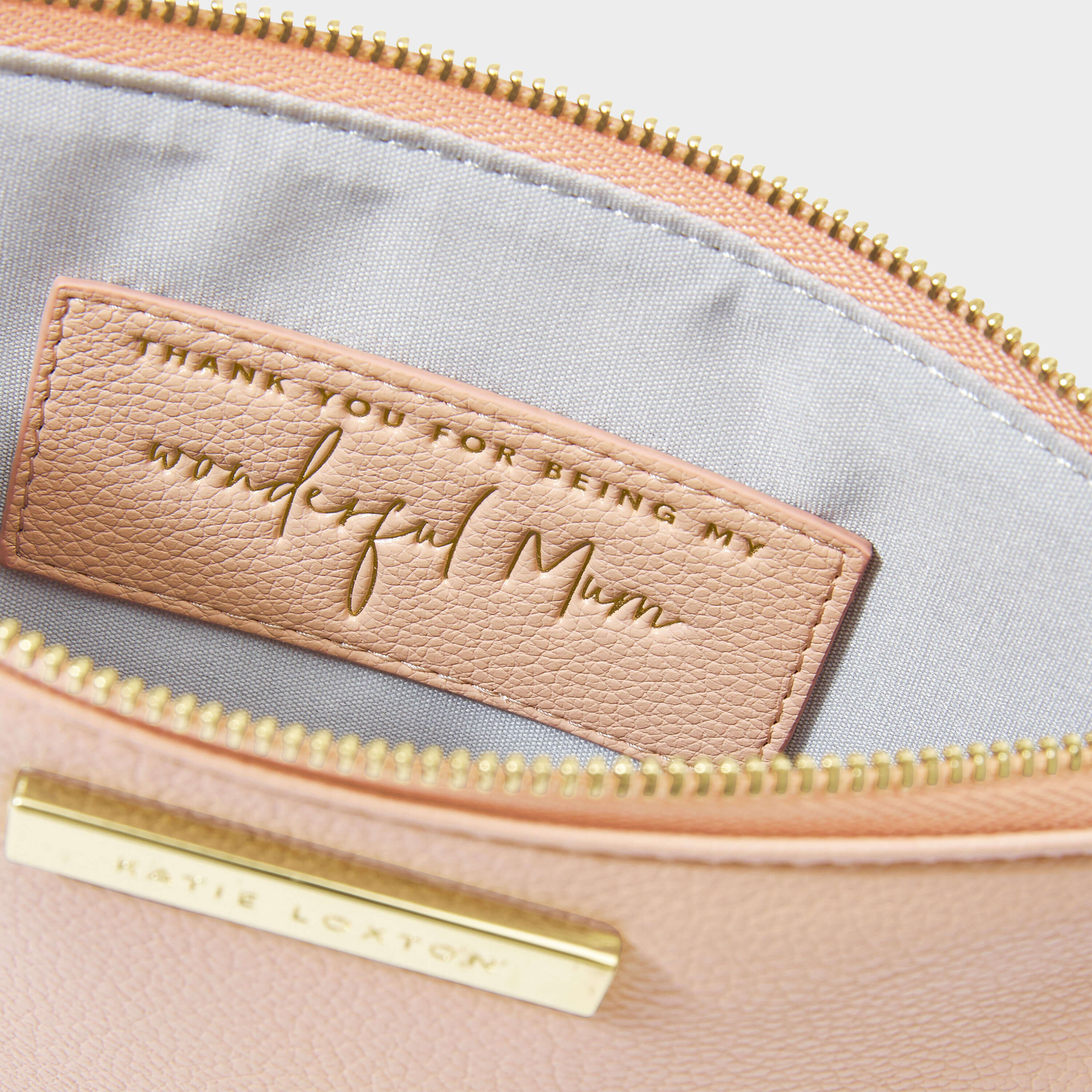 Secret Message Pouch | Thank You For Being My Wonderful Mum | Pink | 16 X 24 X 1.5cm
