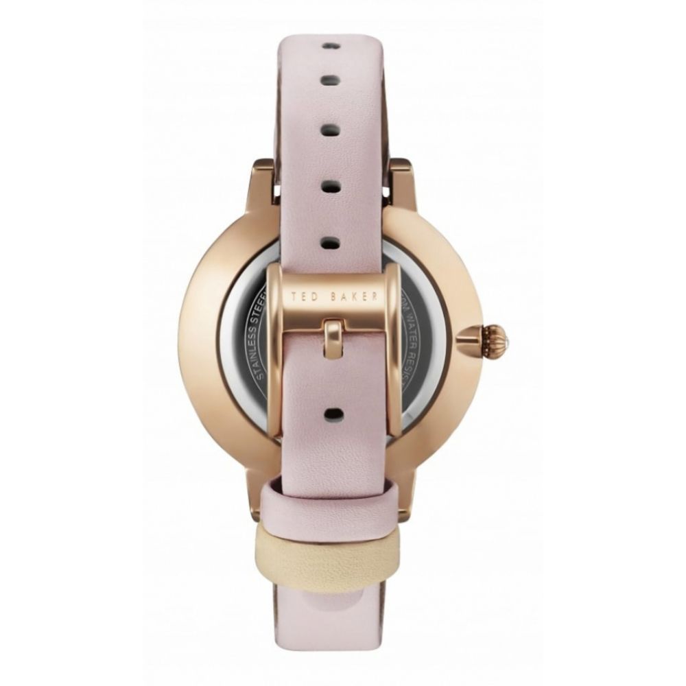 Rose Gold Plated Dial & Pink Leather Strap Ladies Wristwatch