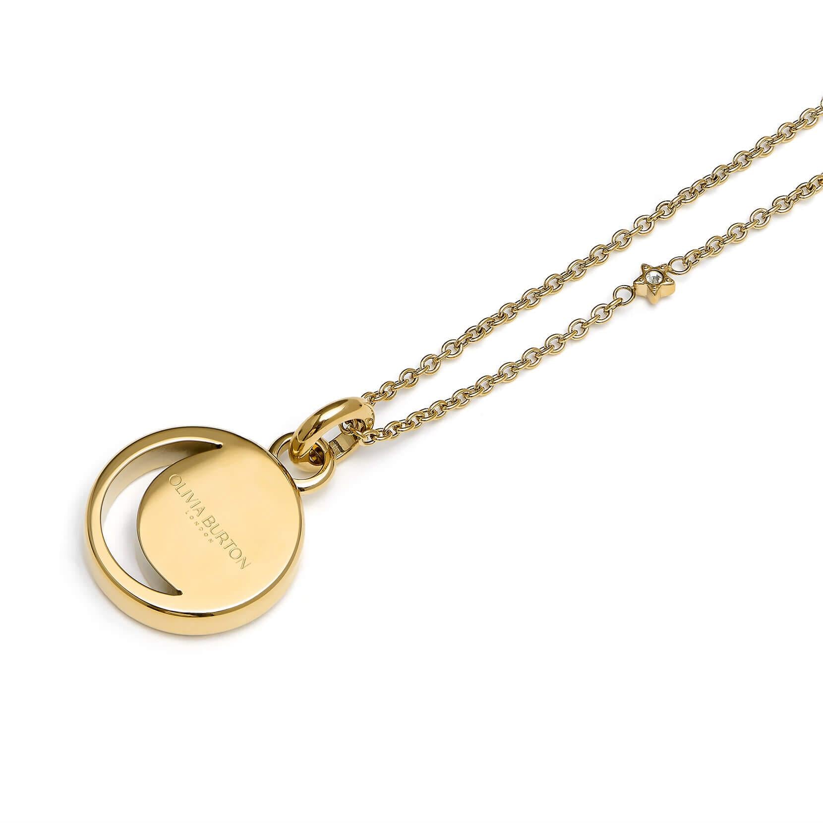 Celestial Sun Gold Plated Pendant Necklace