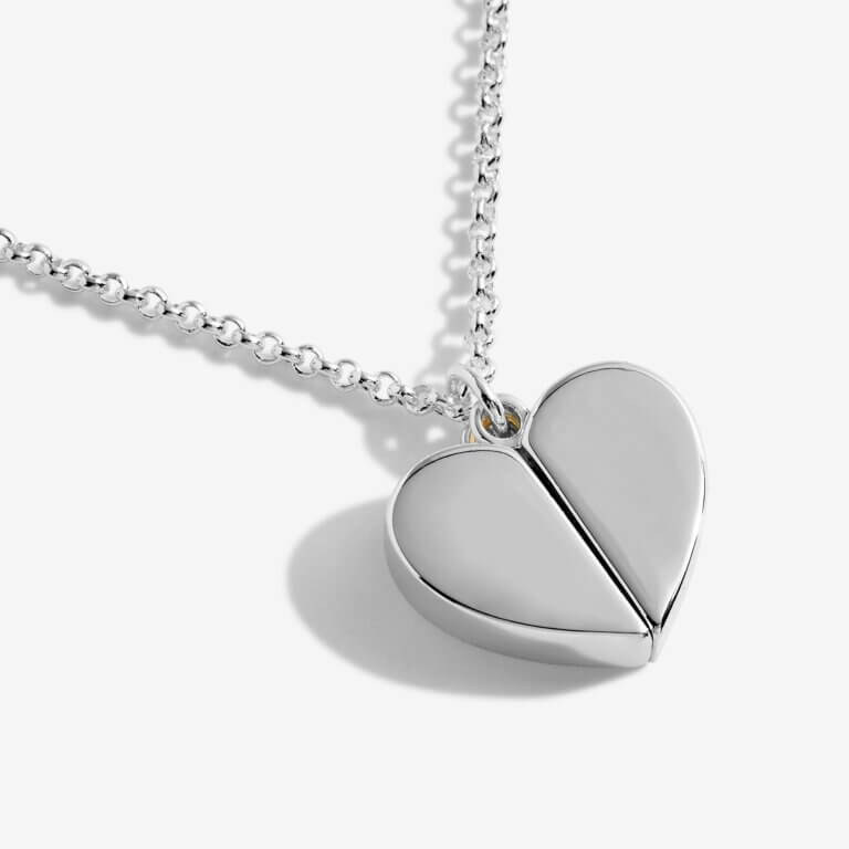 Secret Sentiment Lockets | Heart Of Gold | Silver And Gold | Necklace | 50cm Adjustable